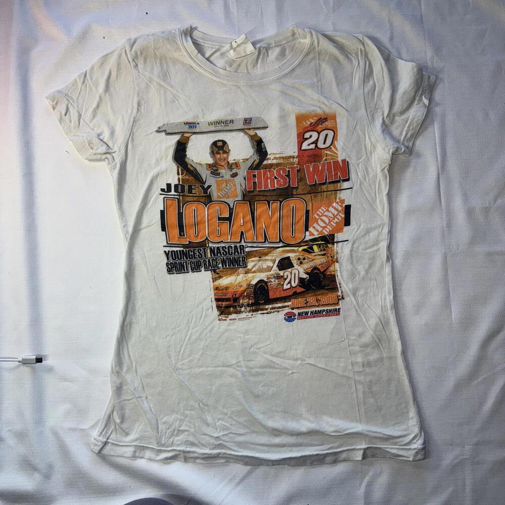 NASCAR Tee Joey Logano‎ Home Depot Sprint Cup Winner Women Shirt Racing Orange S